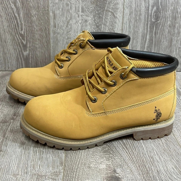 U.S. Polo Assn. Ankle Work Boots Lug Sole 9 - Picture 1 of 15